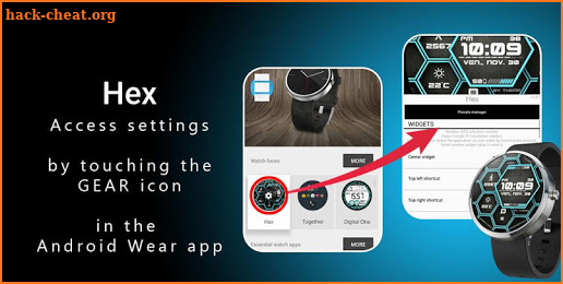 Hex Watch Face & Clock Widget screenshot