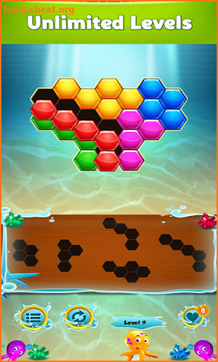 Hexa Block Water Puzzle! screenshot