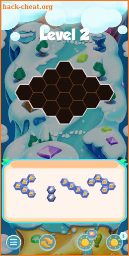 Hexa Grid: Fill Puzzle screenshot