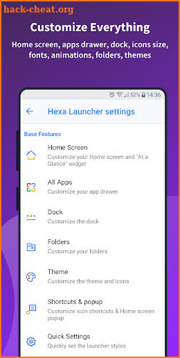 Hexa Launcher screenshot
