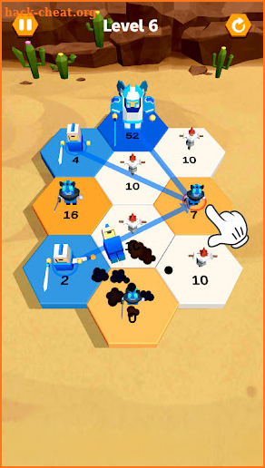 Hexa war - Conquer the Tower screenshot