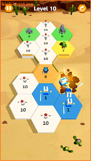Hexa war - Conquer the Tower screenshot