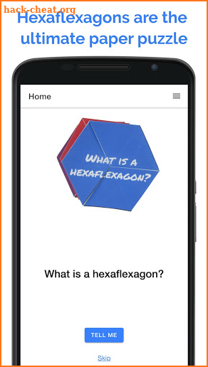 Hexaflexagons screenshot