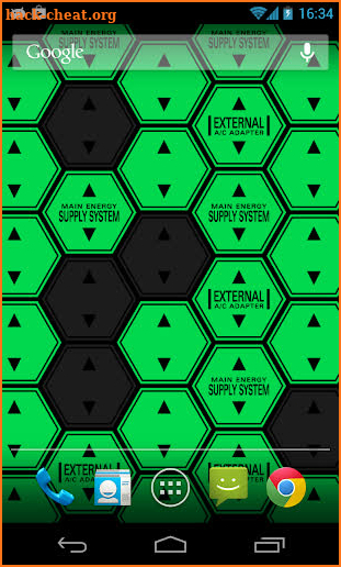 Hexagon Battery Indicator LWP screenshot