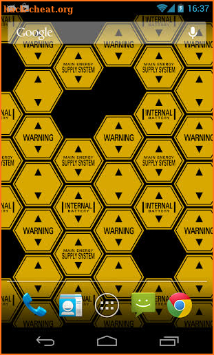 Hexagon Battery Indicator LWP screenshot