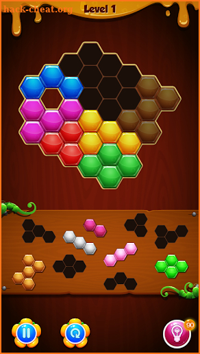 Hexagon Block Puzzle(No Ads) screenshot