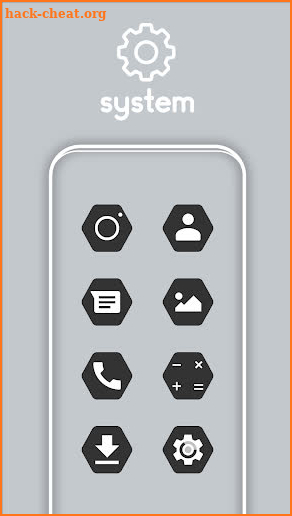 Hexagon Dark - Icon Pack screenshot