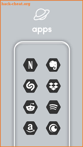 Hexagon Dark - Icon Pack screenshot