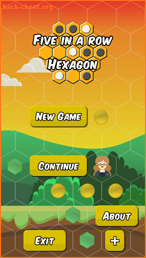 Hexagon Five in a Row - Tic Tac Toe screenshot