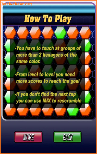 Hexagon Mix Game Reloaded screenshot