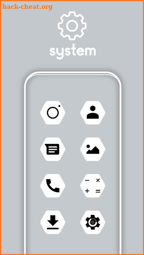 Hexagon White - Icon Pack screenshot