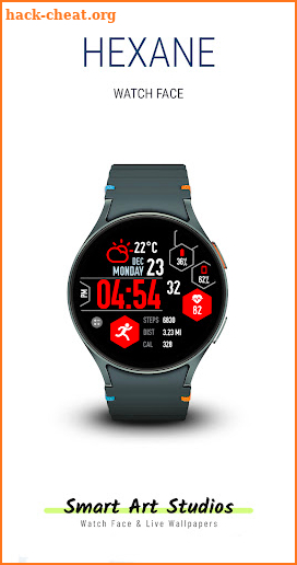 Hexane Watch face (Wear OS 5) screenshot