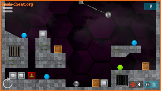 HEXASMASH • Wrecking Ball Physics Puzzle screenshot