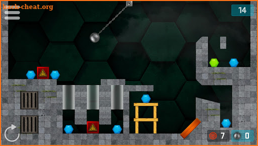 HEXASMASH • Wrecking Ball Physics Puzzle screenshot
