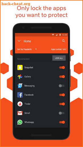 Hexlock App Lock & Photo Vault screenshot