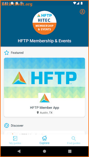 HFTP Membership & Events screenshot