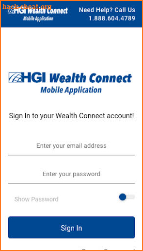 HGI Wealth Connect screenshot