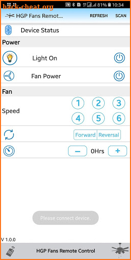 HGP Fans Remote Control screenshot
