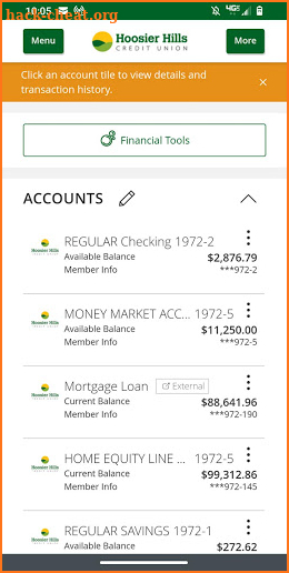 HHCU Mobile Banking screenshot
