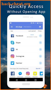 Hi Chat - Messenger & Social Apps All in One screenshot