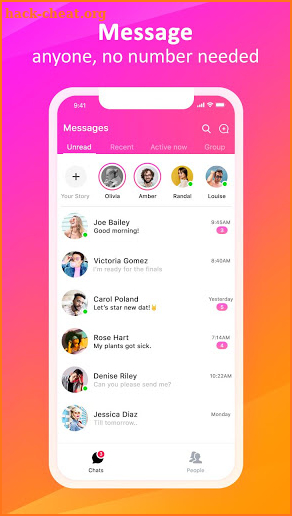 Hi Messanger - Free Text, Voice and Video Call screenshot