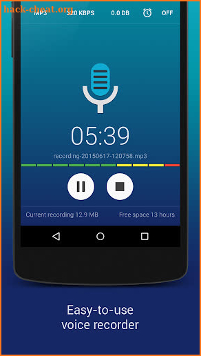 Hi-Q MP3 Voice Recorder (Free) screenshot
