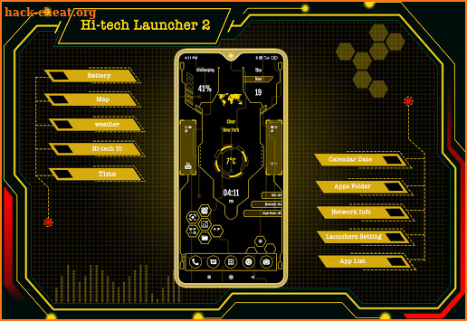 Hi-tech Launcher 2 - Future UI screenshot