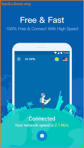 Hi VPN Free VPN Proxy Server, Hotspot VPN Service screenshot