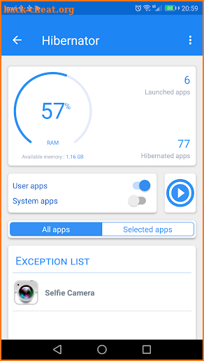 Hibernator -  Hibernate apps & Save battery screenshot