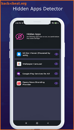 Hidden Apps & spyware Detector screenshot