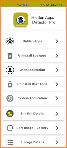 Hidden Apps Detector Pro screenshot