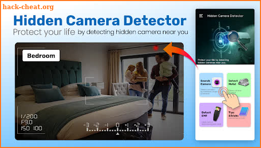 Hidden camera detector: Finder screenshot