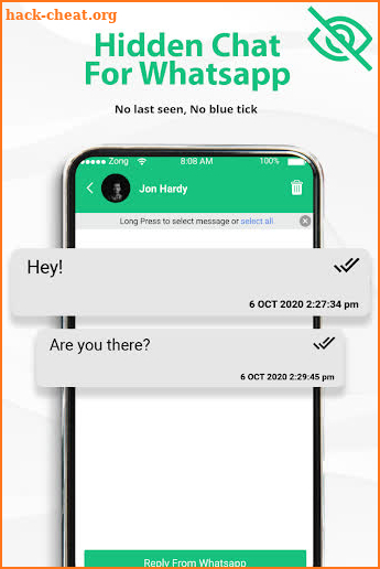 Hidden Chat For Whatsapp - Unseen No Last Seen screenshot