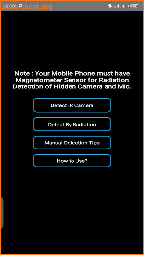 Hidden IR Camera & Mic Detector screenshot