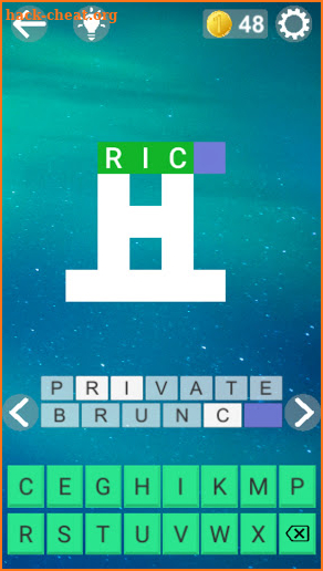 Hidden Letters: Crosswords screenshot