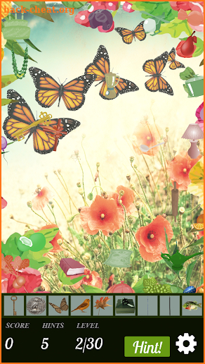 Hidden Object - Butterfly Garden screenshot