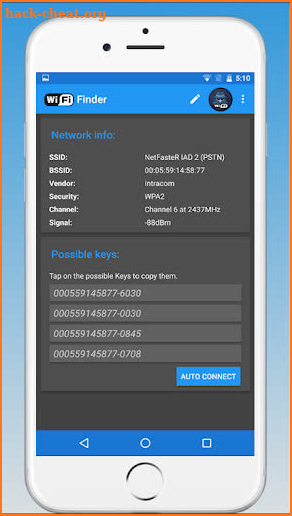 Hidden Wifi Displayer screenshot