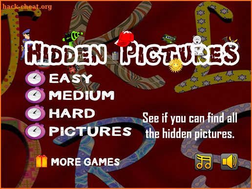 Hidden Words and Pictures Game - Learning to Read screenshot