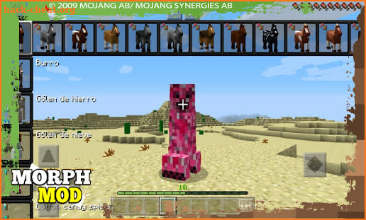 Hide Morph Mod for Minecraft PE. MCPE Add-ons,Mods screenshot