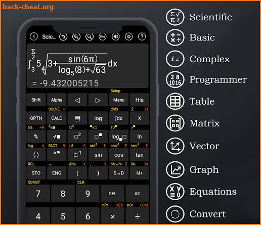 HiEdu Scientific Calculator He-580 Pro screenshot