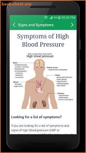 High Blood Pressure Symptoms and Treatment screenshot