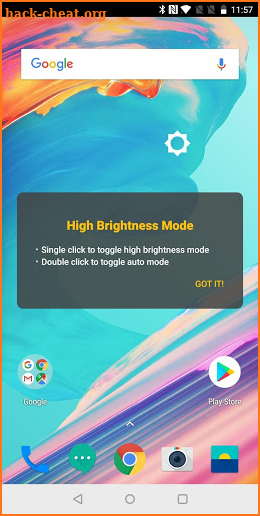 High Brightness Mode screenshot
