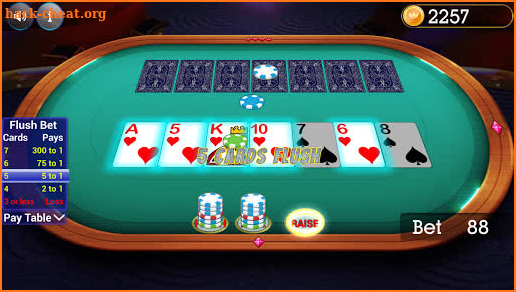 poker same high card flush