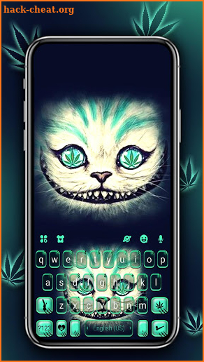 High Cat Smile Keyboard Theme screenshot