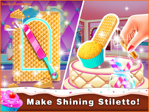 High Heel Cupcake Maker-Bakery Games Free screenshot