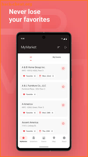 High Point Market App screenshot