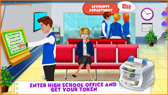 High School Girls ATM Machine Sim - Cashier Games screenshot