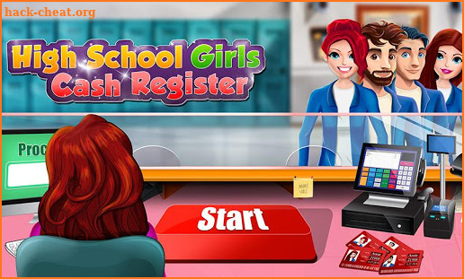 High School Girls Cash Register: Bank Cashier Game screenshot