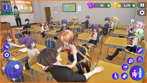 High School Love Sim Life Game screenshot