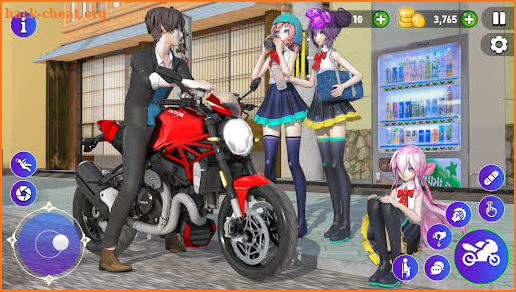 High School Love Sim Life Game screenshot